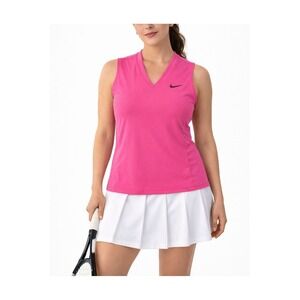 Nike‎ Golf Dri-Fit Pink Sleeveless V-Neck Athletic Top Women's Size L